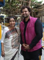 Asha Bhosle and Mudasir Ali at the recording of song Dehshat for Kripa Movies_ Lucknow Times directed by Sudipto Sen.....
